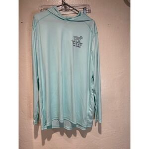 Buddy By The Sea Lake Powell Sun Hoodie Mint Green Performance Shirt Womens Lxl